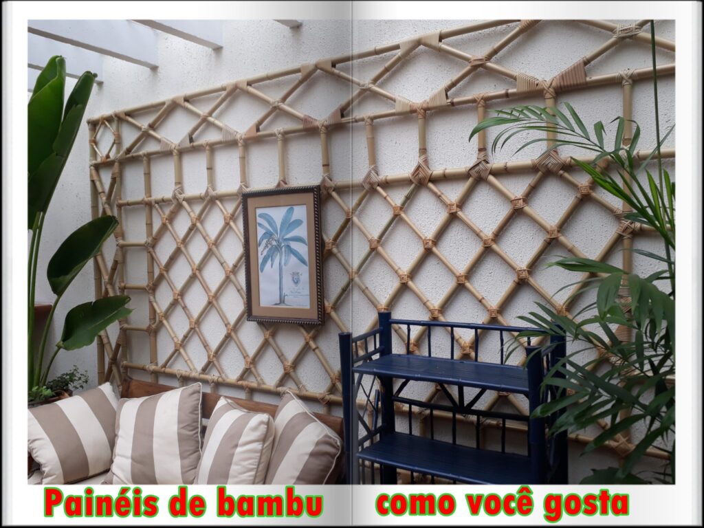 decorações com bambu
