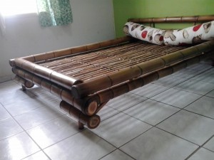 móveis feito de bambu na decoração