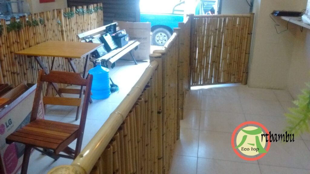 decorar a loja com bambu