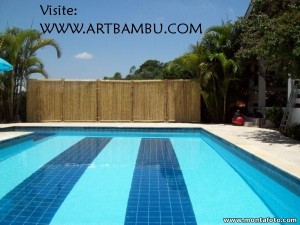 Cerca de bambu multiuso