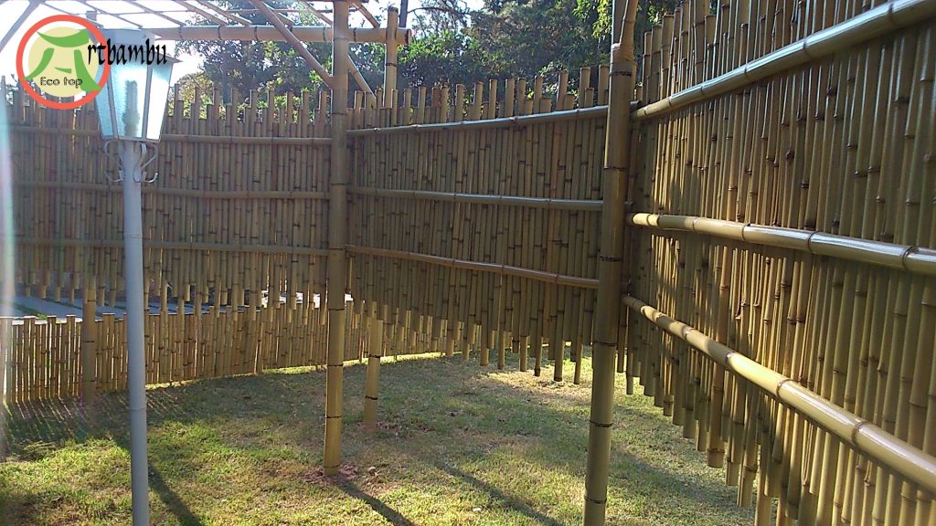 cerca de bambu para casa e jardim