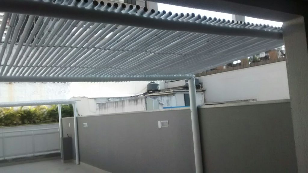 Cobertura com bambu na decoração