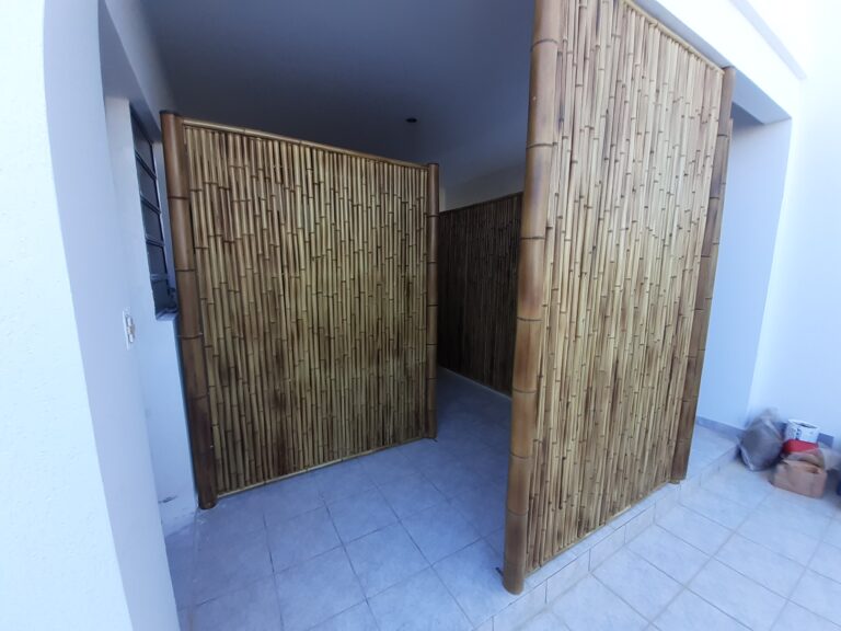 painel de bambu