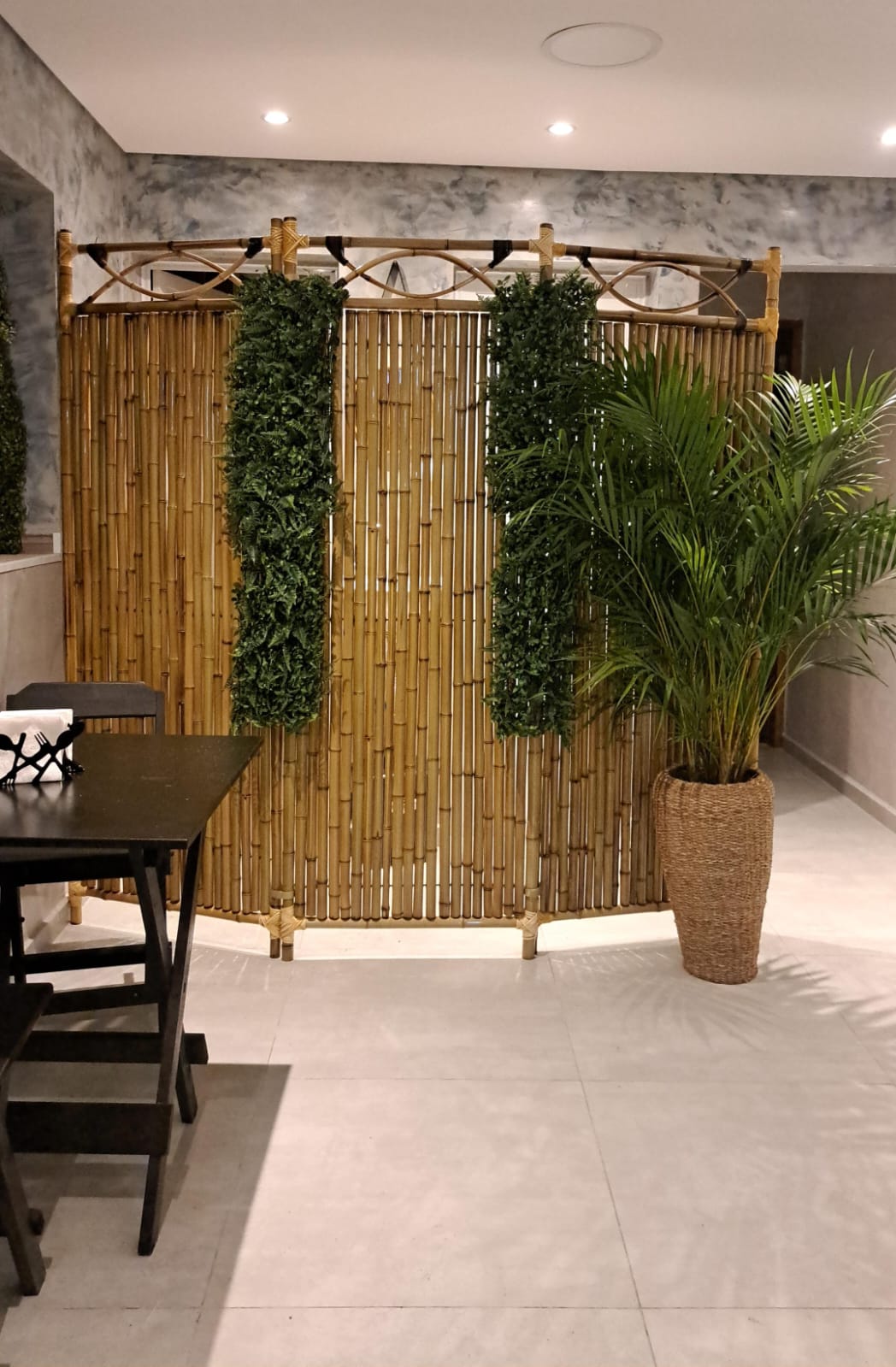 ambiente natural com bambu