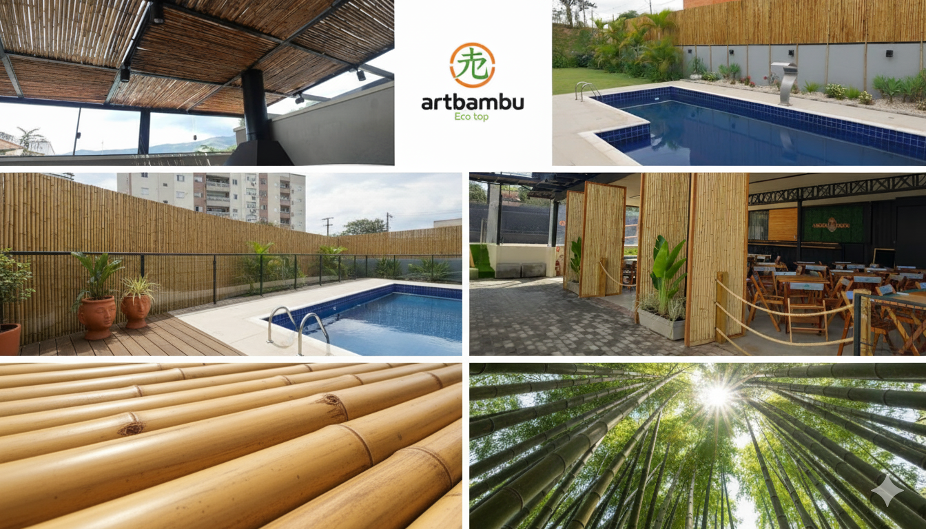 Decorações com bambu tratado 1 Decorações com bambu