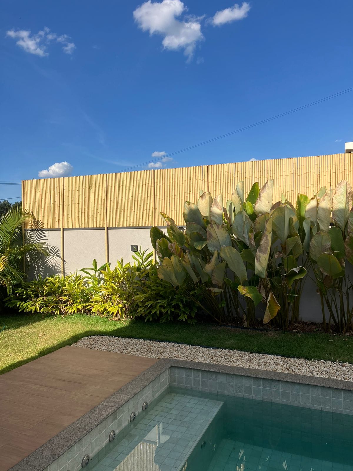 Móveis e decorações de bambu para comércio 1 cerca para privacidade feita de bambu